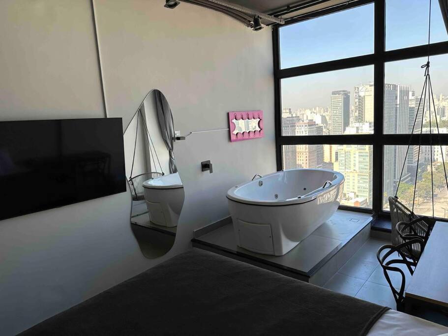 サンパウロSky Loft - Andar 41アパートメント エクステリア 写真